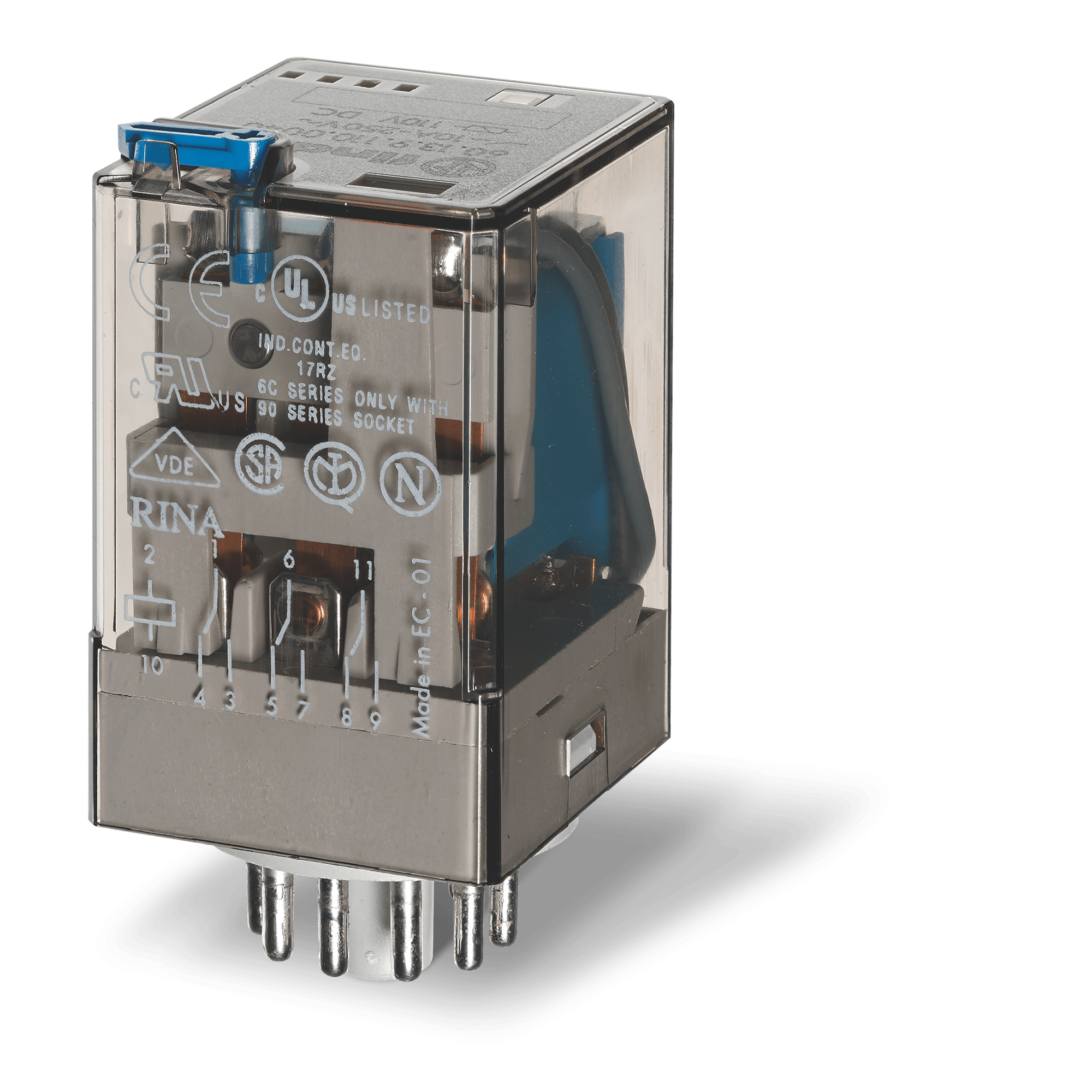 FINDER - RELE' INDUSTRIALE 3 CONTATTI 10A UNDECAL 601341220040