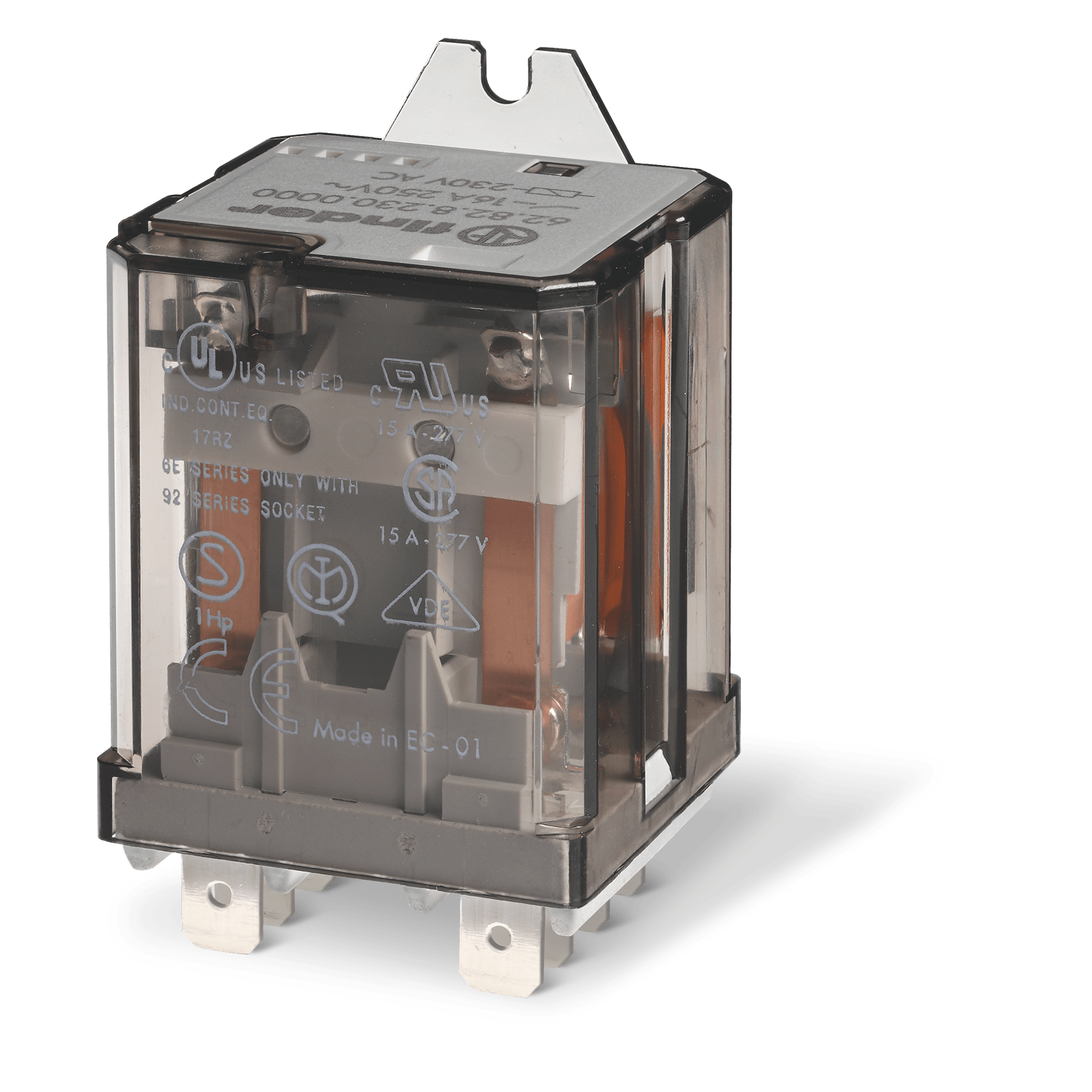 FINDER - RELE' DI POTENZA 2 CONTATTI 16A FASTON25 628282400000