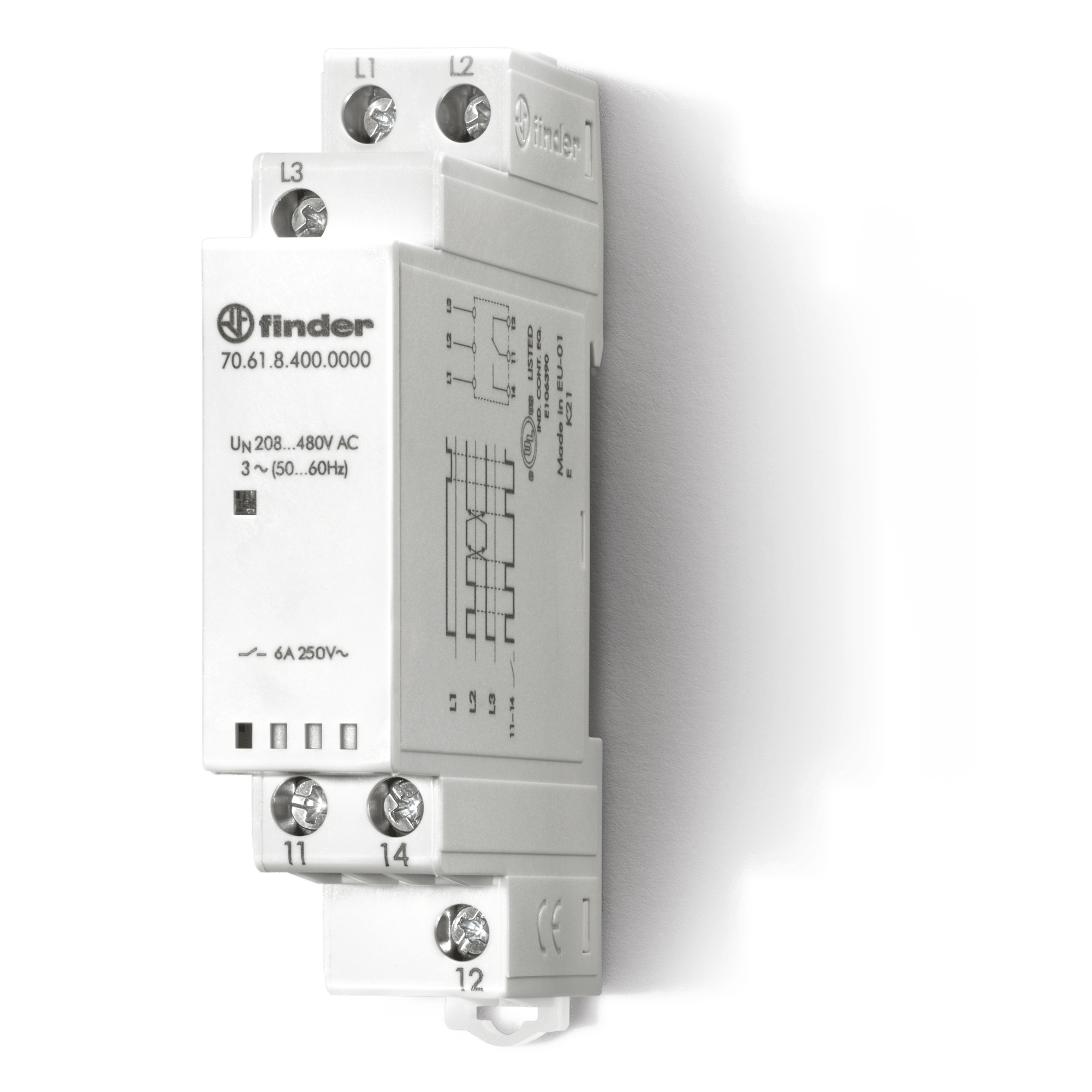 FINDER - CONTROLLO TENSIONE TRIFASE 17.5MM 1CO 706184000000