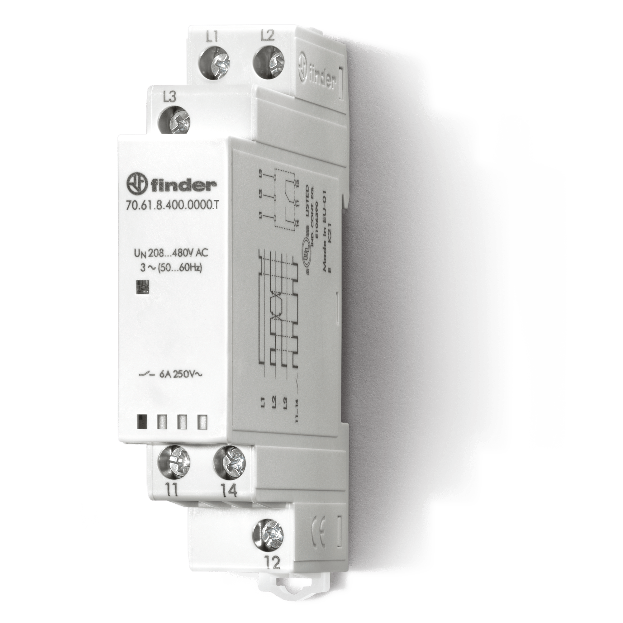 FINDER - CONTROLLO TENSIONE TRIFASE 17.5MM 1CO 706184000000T