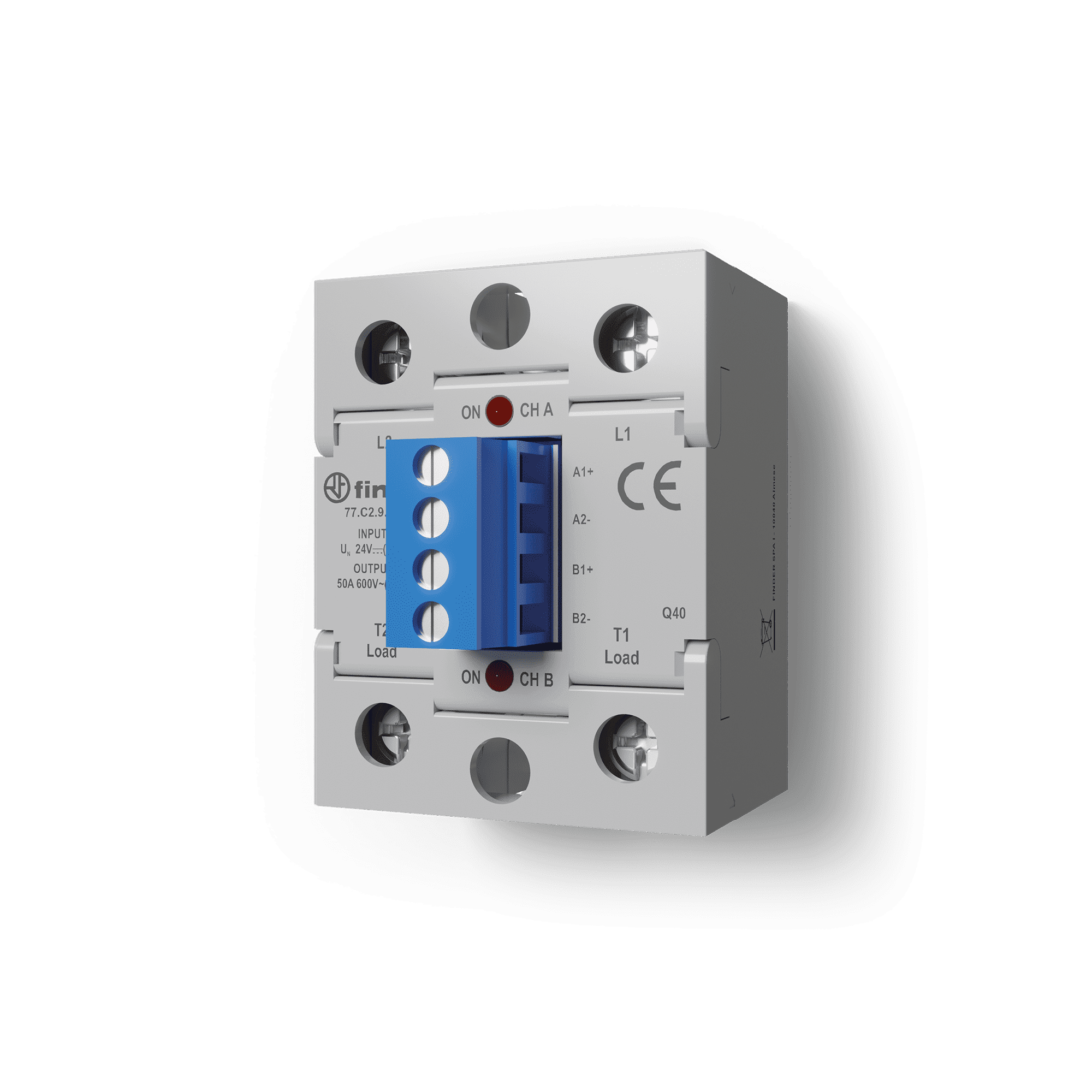 FINDER - RELE' PANNELLO SSR 25A PANNELLO BIFASE