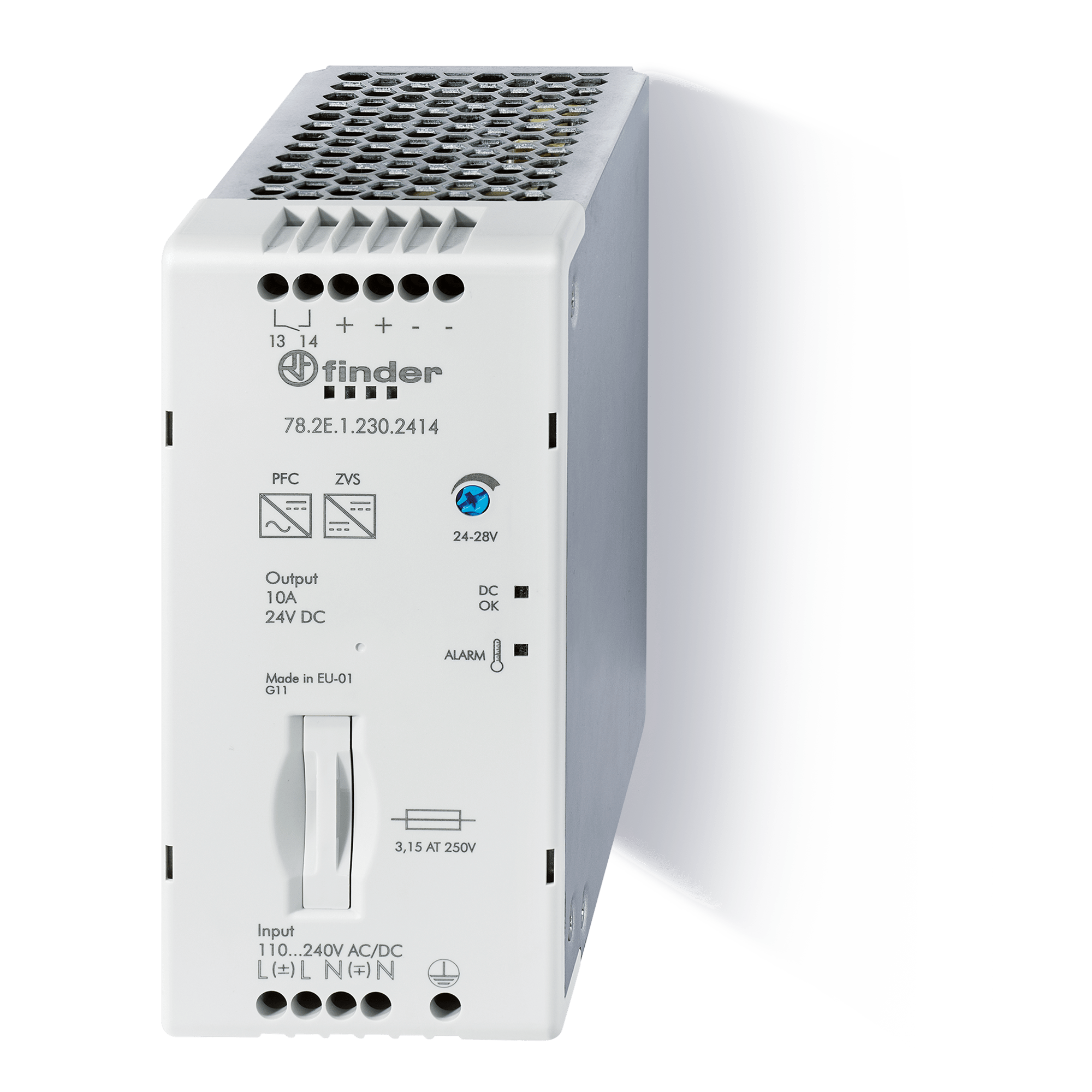 FINDER - ALIM.SWITC.240W 24VDC(10.8A) CONT.PRE-AL