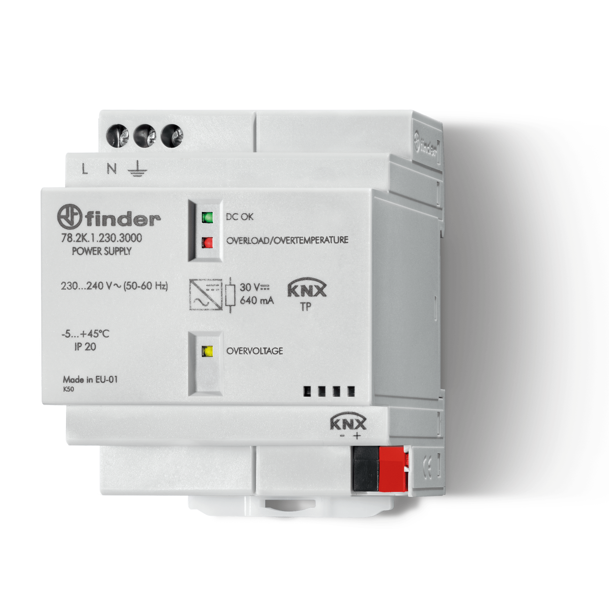 FINDER - KNX POWER SUPPLIER 640MA 4 MODULI 782K12303000