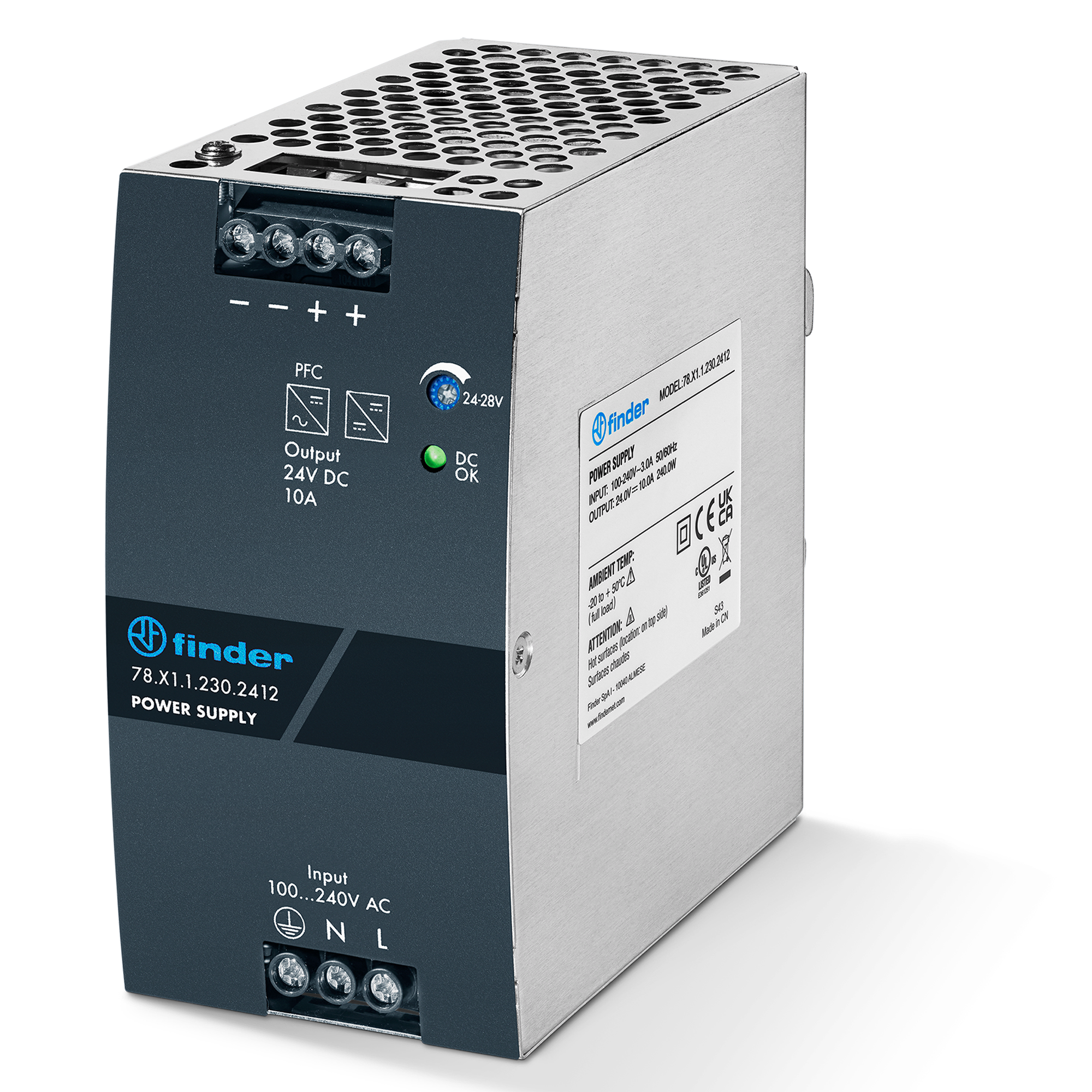 FINDER - ALIMENTATORE SWITCHING 10A 24VDC 240W