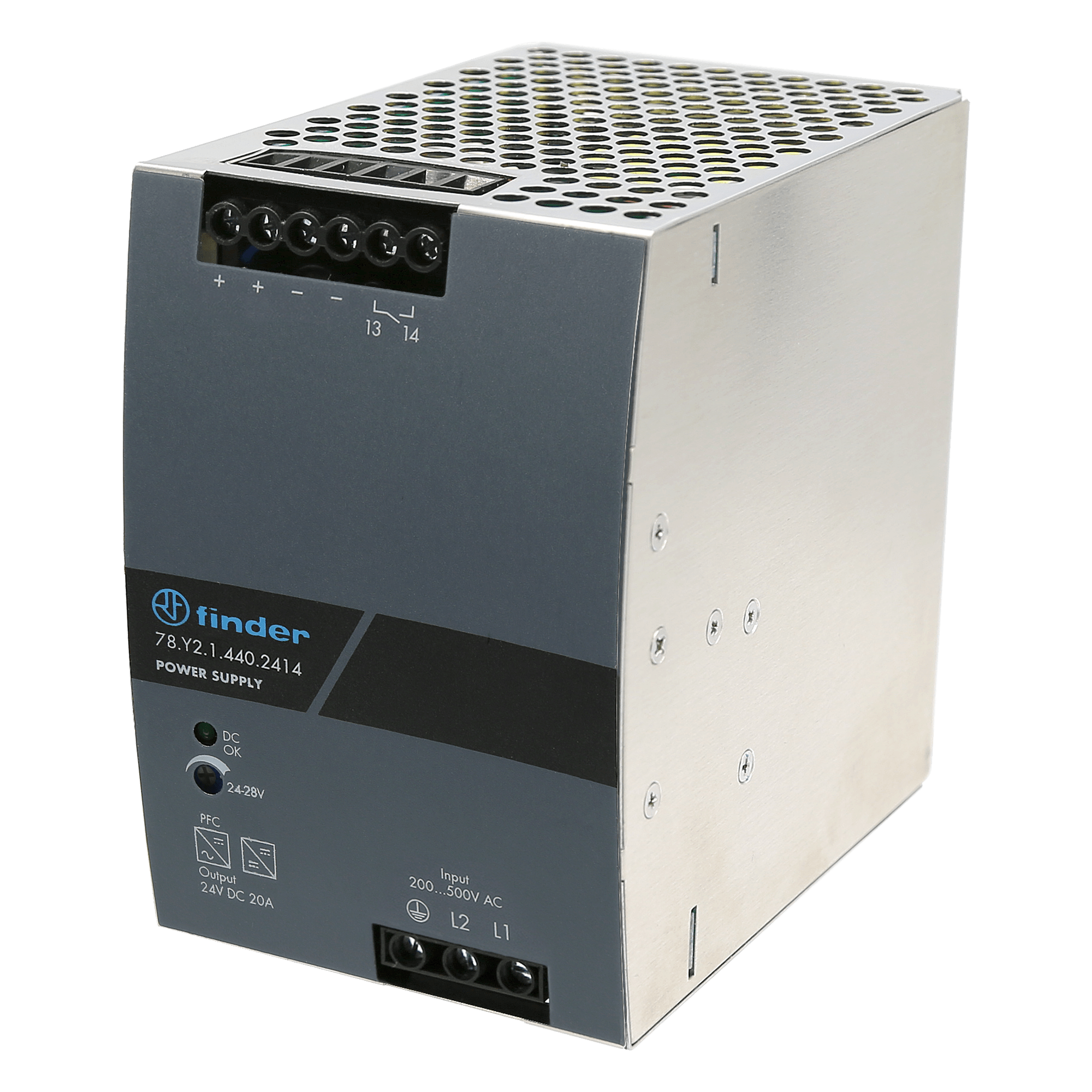 FINDER - ALIMENTATORE SWITCHING 20A 24VDC 480W 78Y214402414