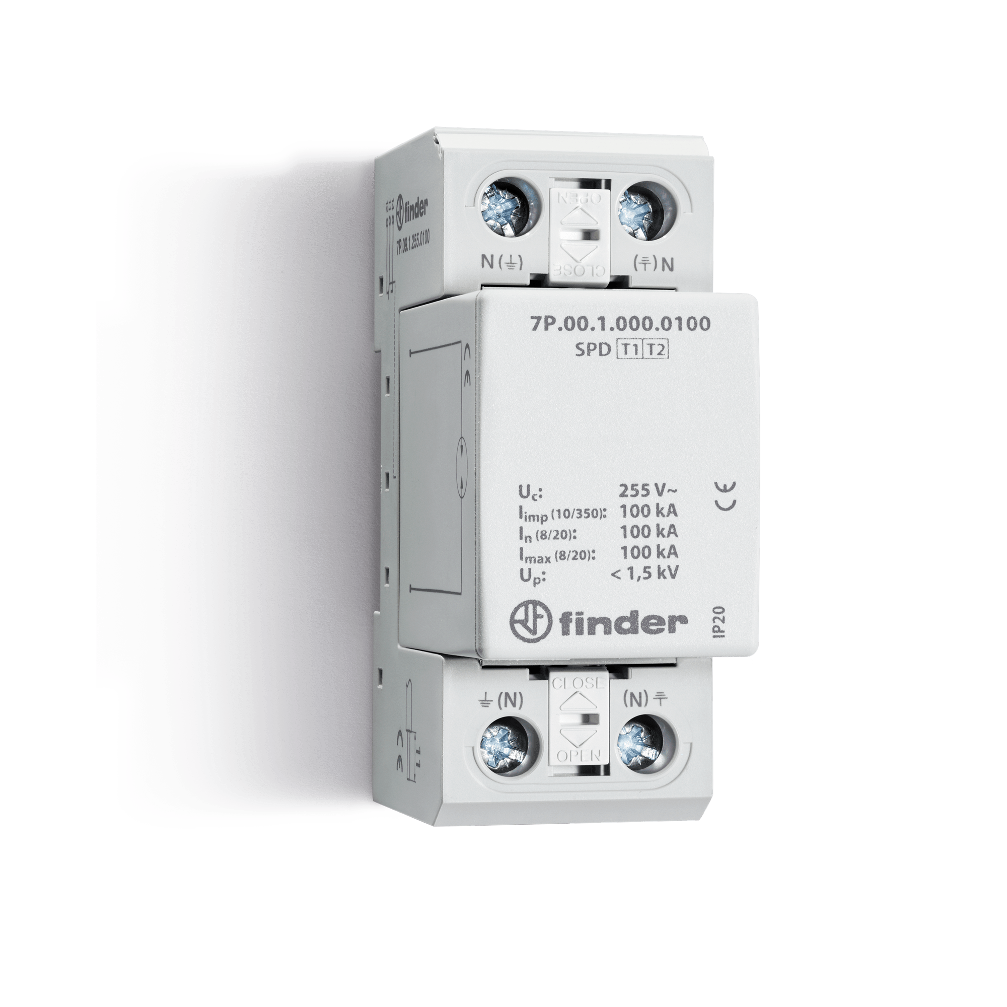 FINDER - SPD CLASSE 1 UNIPOLARE 1P N-PE 100KA
