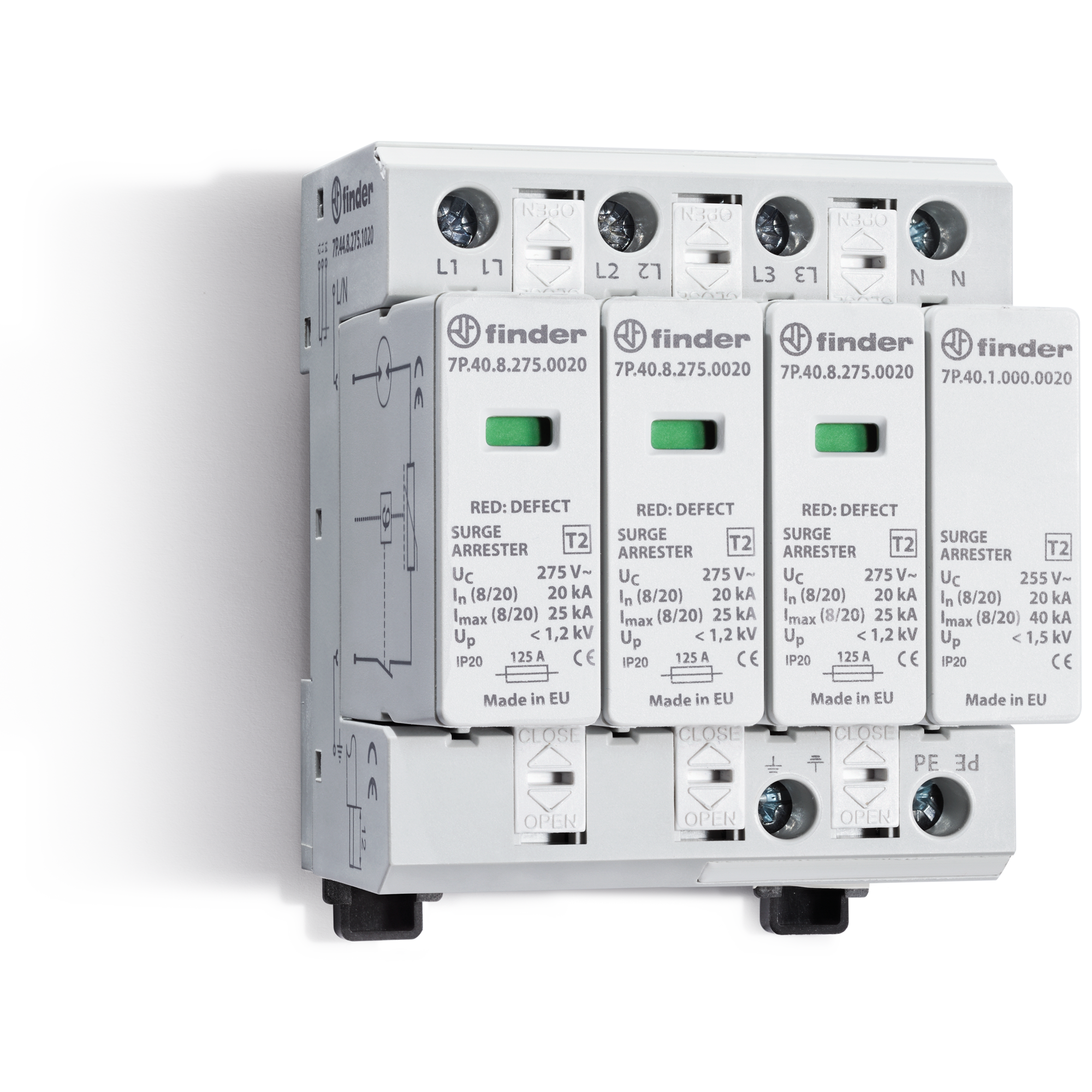 FINDER - SCARICATORI DI SOVRATENSIONE 7P4482751020