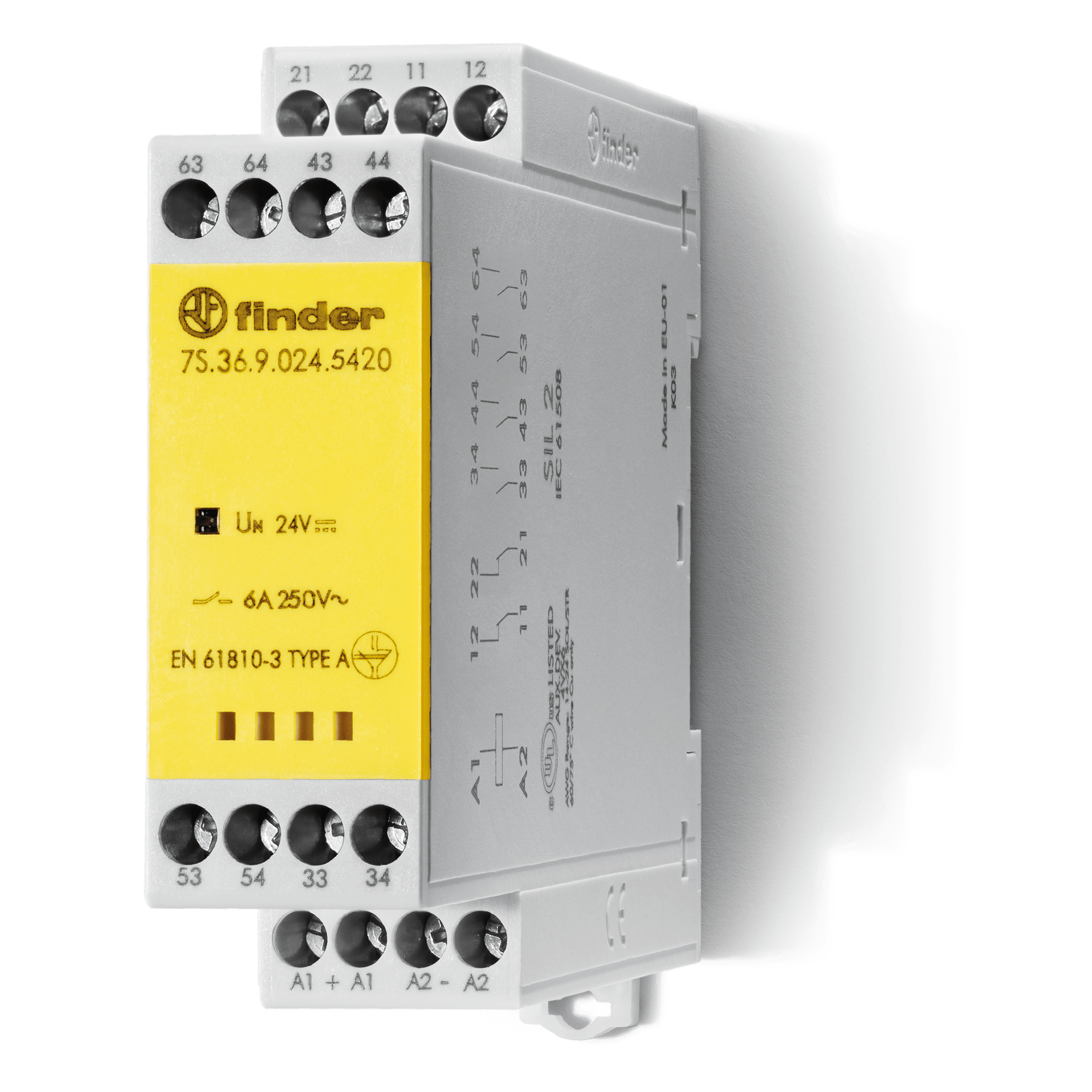 FINDER - RELE' MODULARE CON CONTATTI GUIDATI 7S3690125420