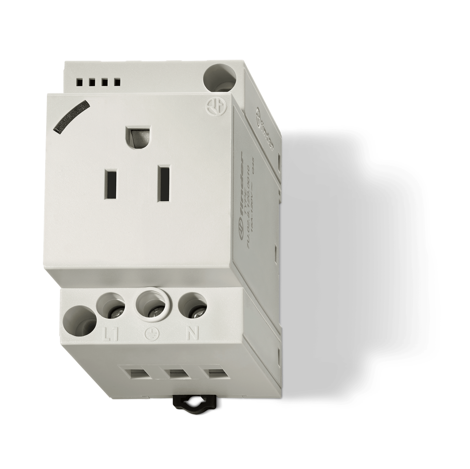 FINDER - PRESA DA QUADRO-USA GRIGIA CON LED 7U0281200010