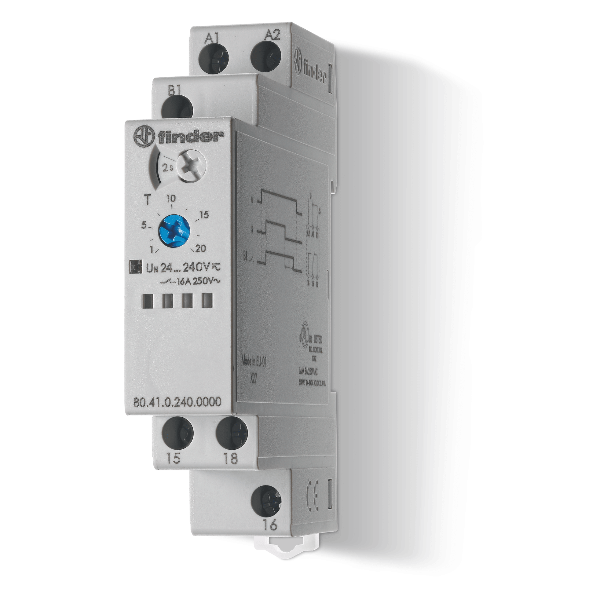 FINDER - TEMPORIZ.. RIT.DISINS. START EXT 24/240V 804102400000T