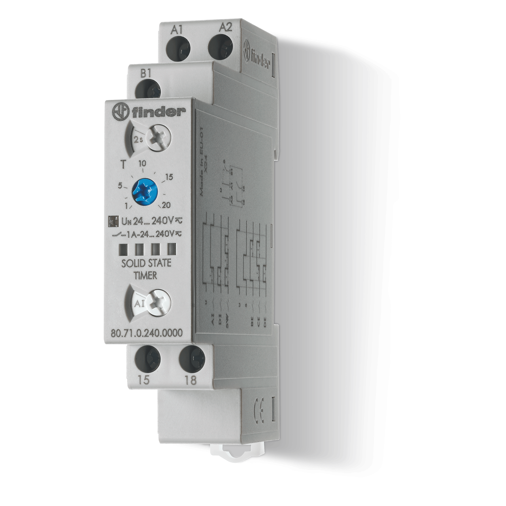 FINDER - TEMPORIZZATORE MULTIFUNZ.12/240V SSR OUT