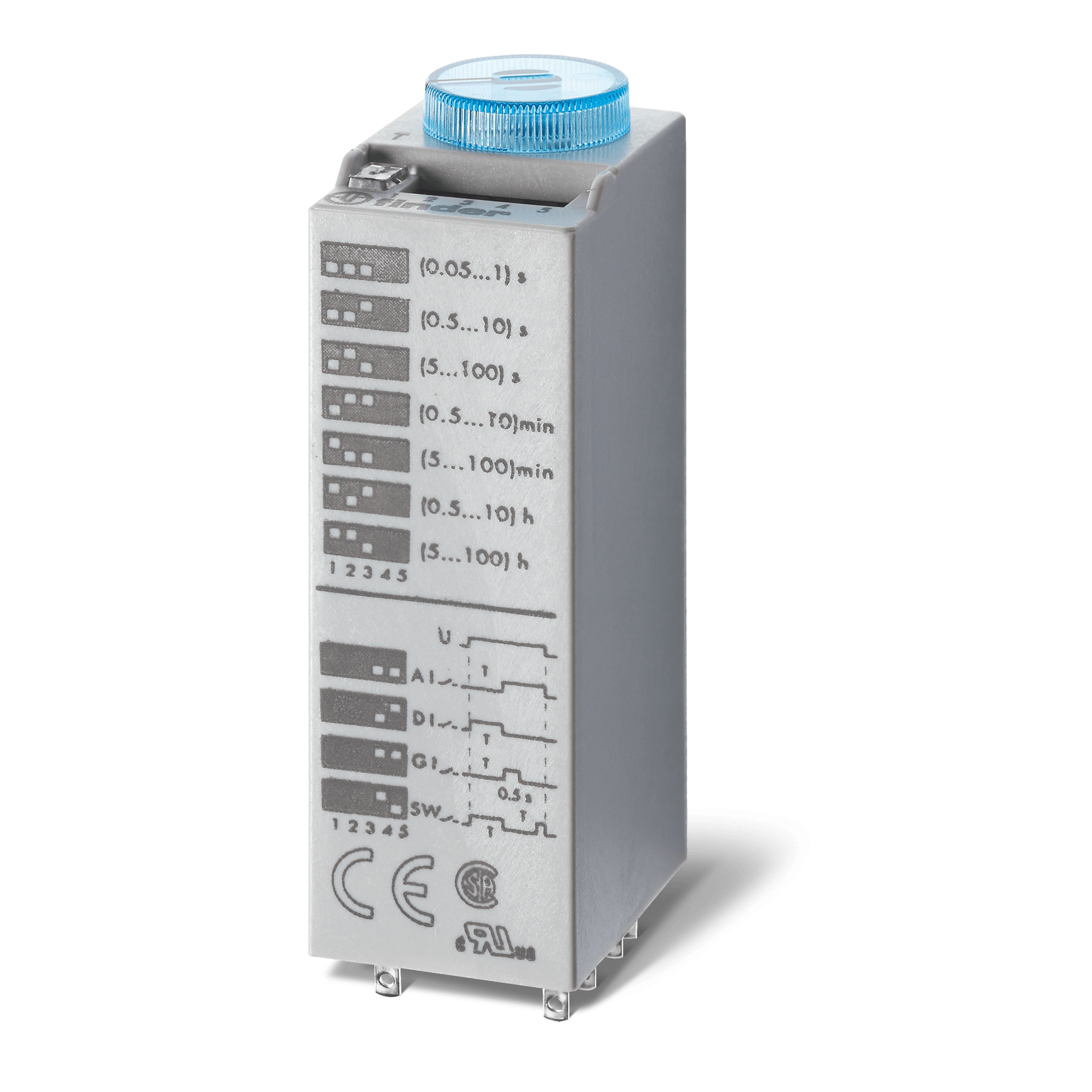 FINDER - RELE' TEMPORIZZATO MULTIFUNZ. 4CO PLUG-I
