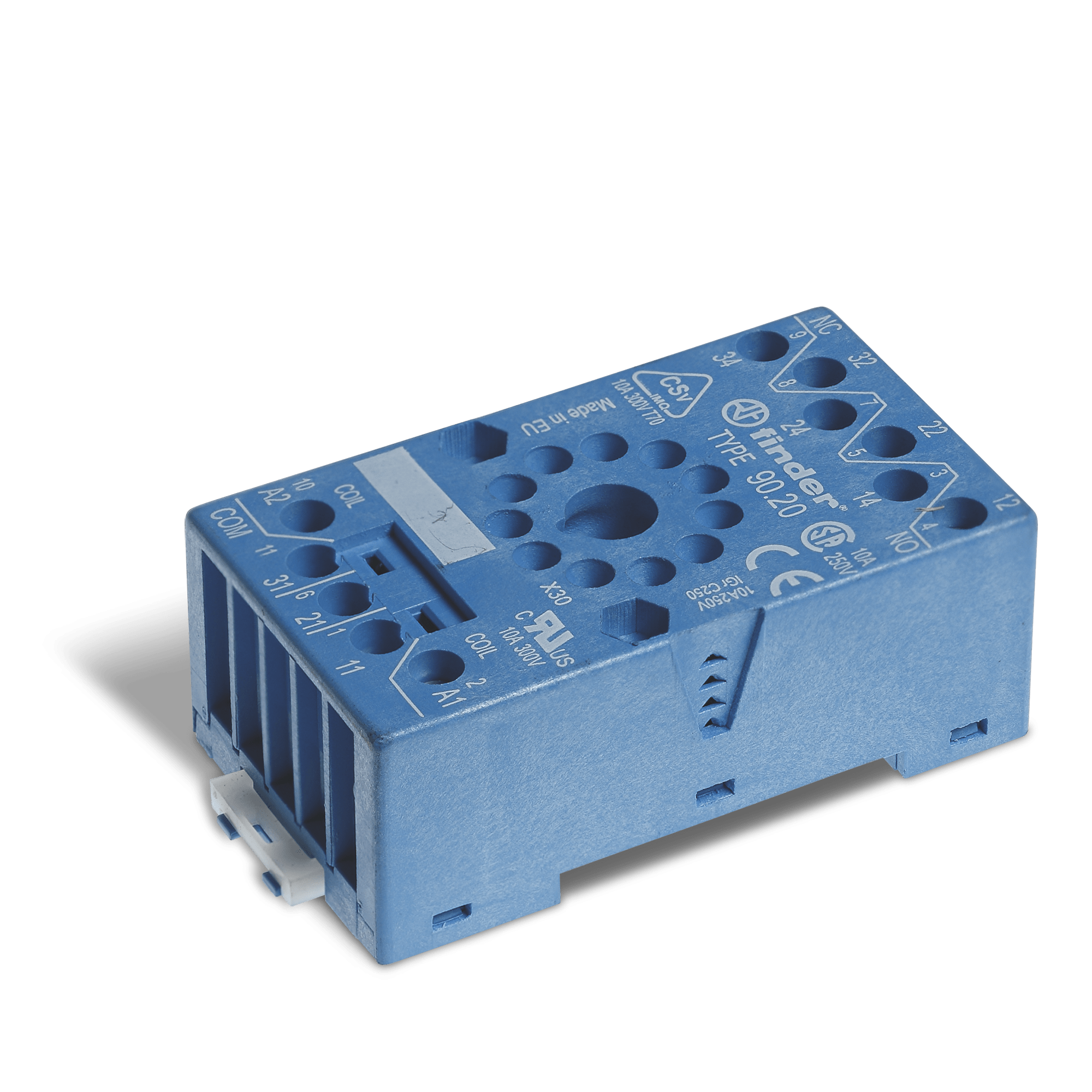 FINDER - ZOCCOLO CON MORSETTI A BUSSOLA 2P S.60 9020SMA