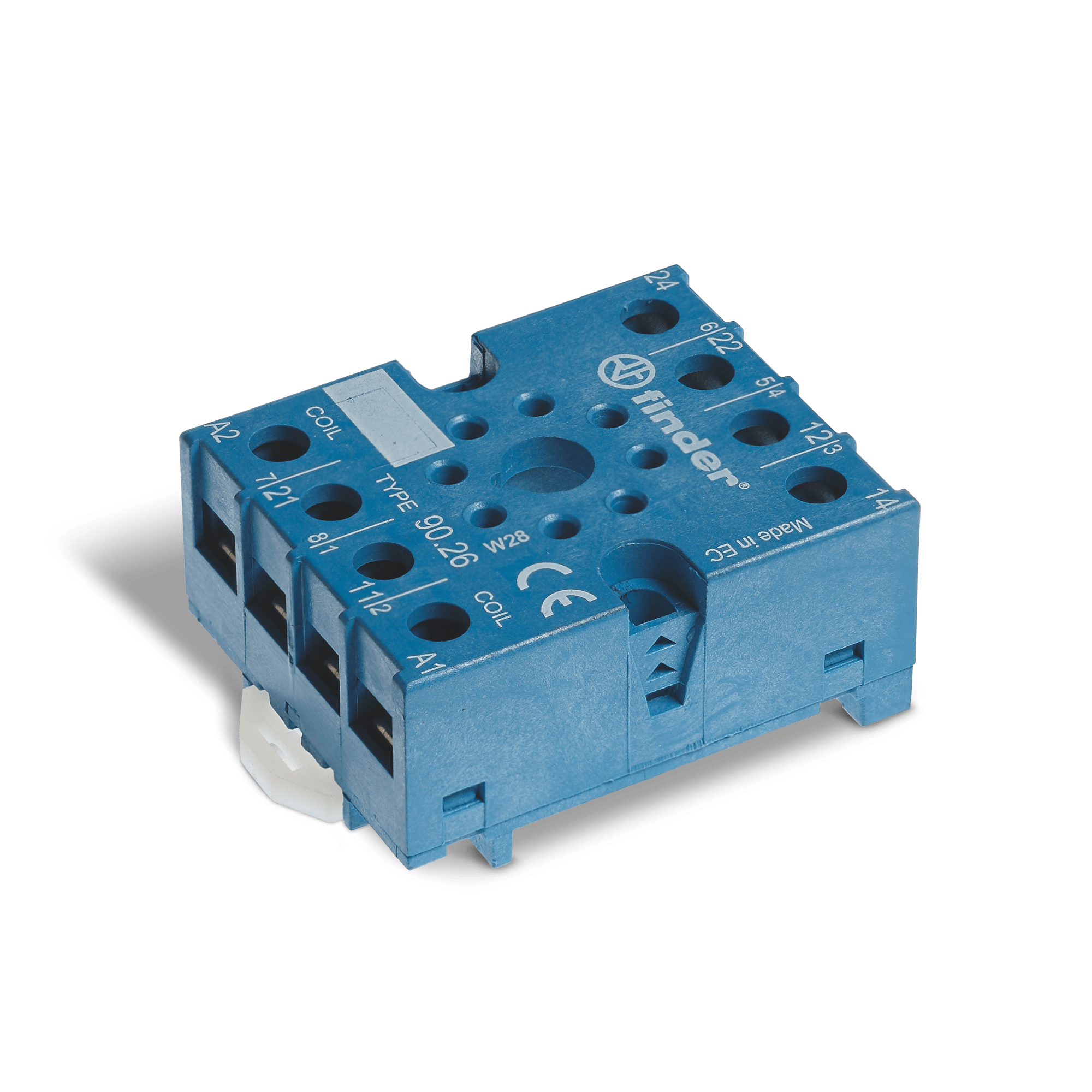 FINDER - ZOCCOLO CON MORSETTI A PIASTRINA 2P S.60 9026SMA