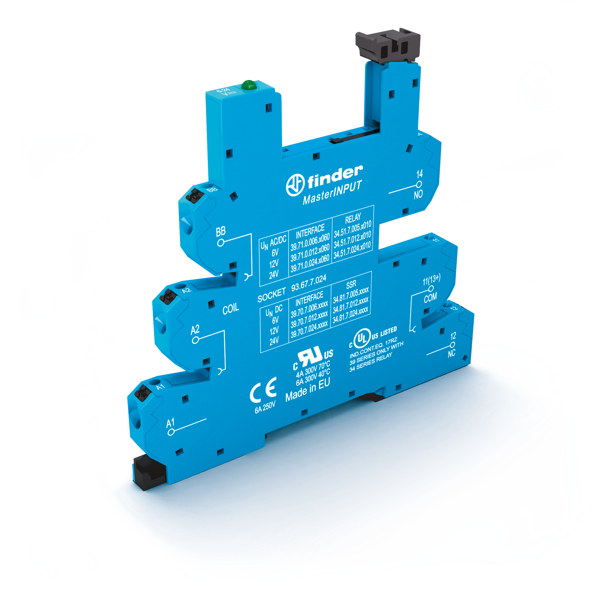 FINDER - ZOCCOLO CON MORSETTI PUSH-IN 1P S.34 93677024