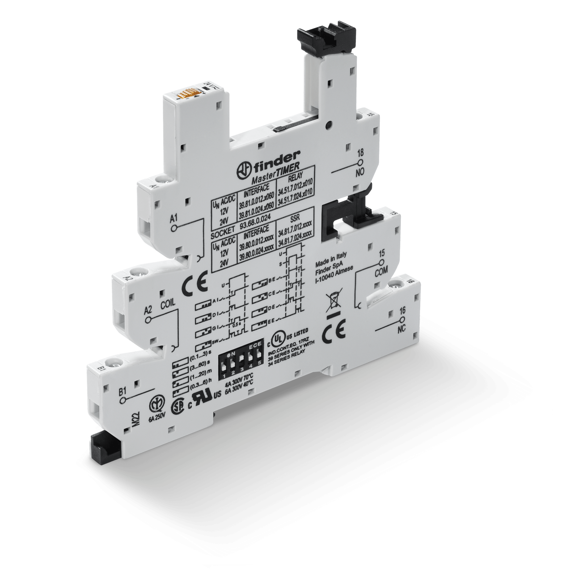 FINDER - ZOCCOLO TEMPORIZZATO A BUSSOLA 1P S.34