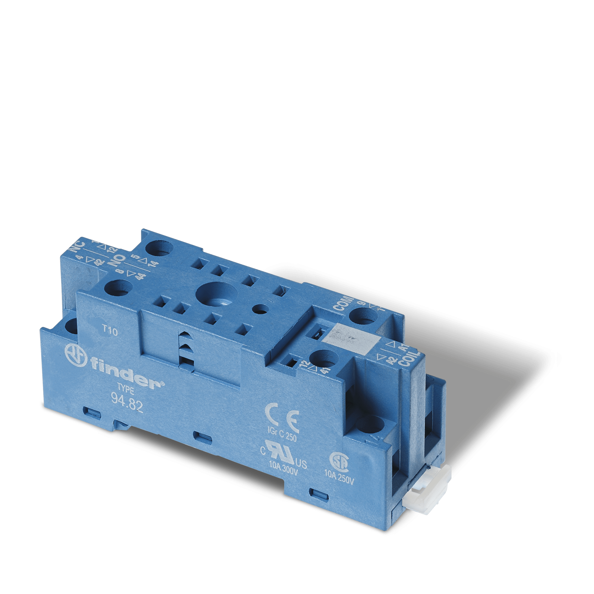 FINDER - ZOCCOLO CON MORSETTI A BUSSOLA 2P S.55/8 9482SMA