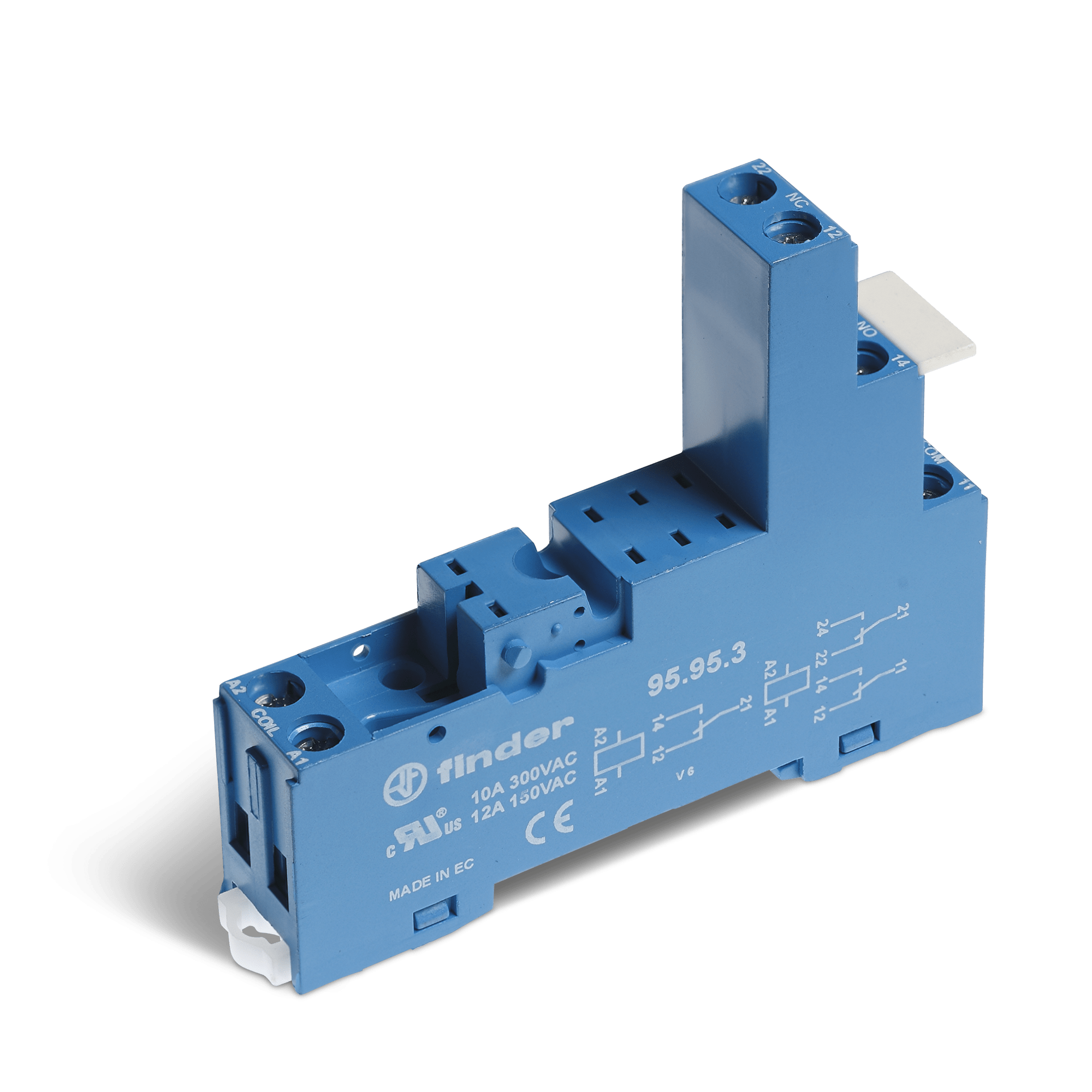 FINDER - ZOCCOLO CON MORSETTI BUSSOLA 2P S.40 959530SPA