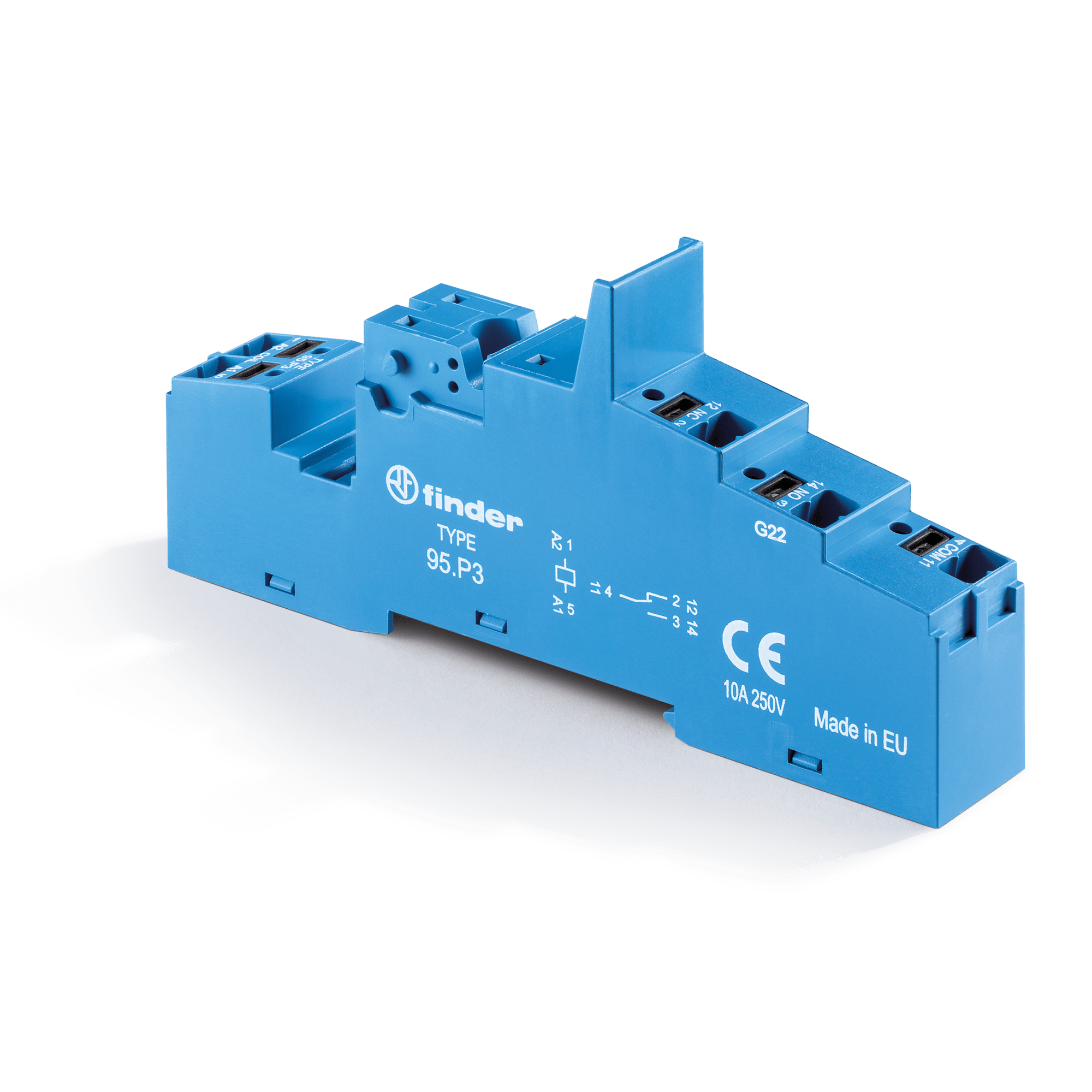 FINDER - ZOCCOLO MORSETTI PUSH-IN 1P S.40 95P3SPA