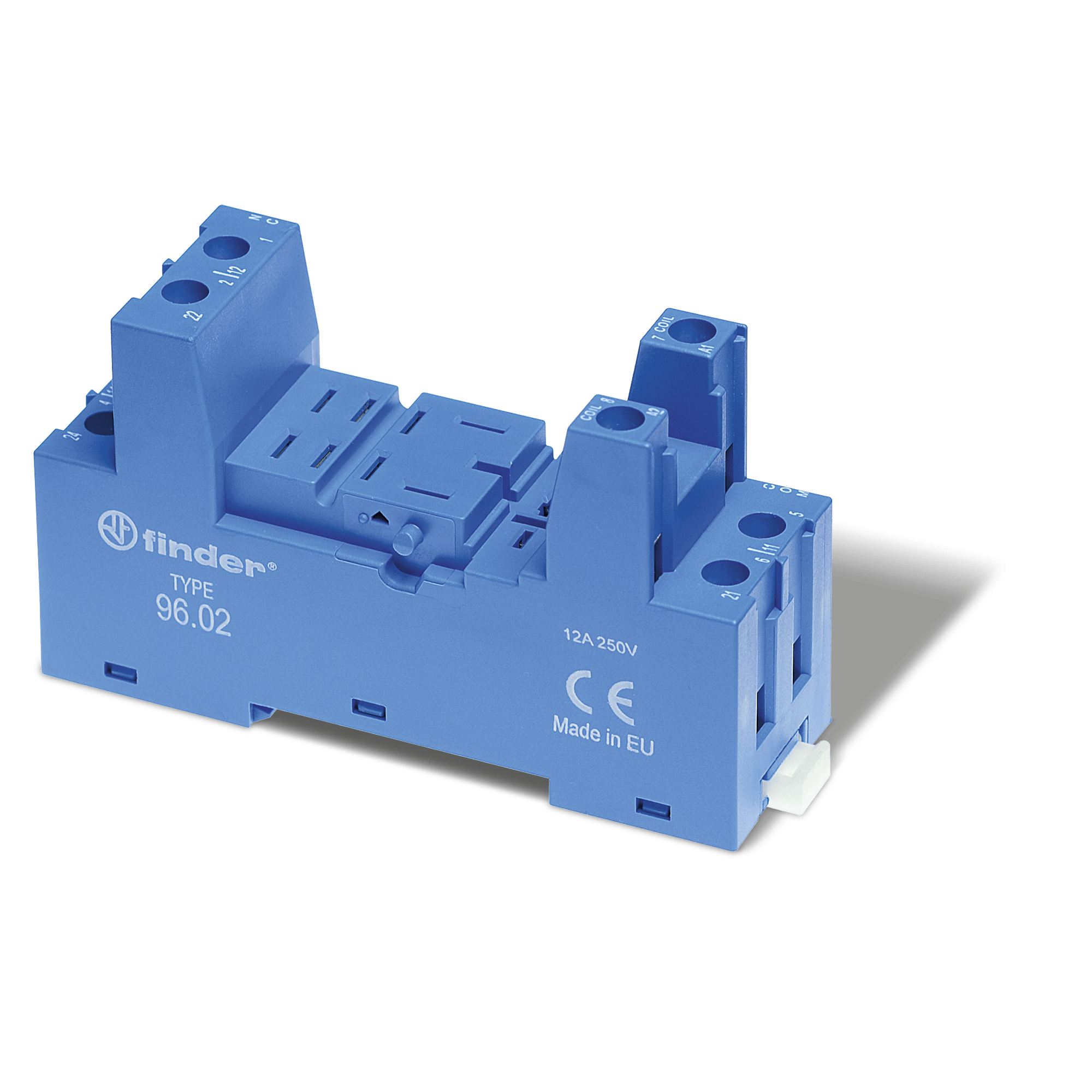 FINDER - ZOCCOLO CON MORSETTI A BUSSOLA 2P S.56 9602SMA