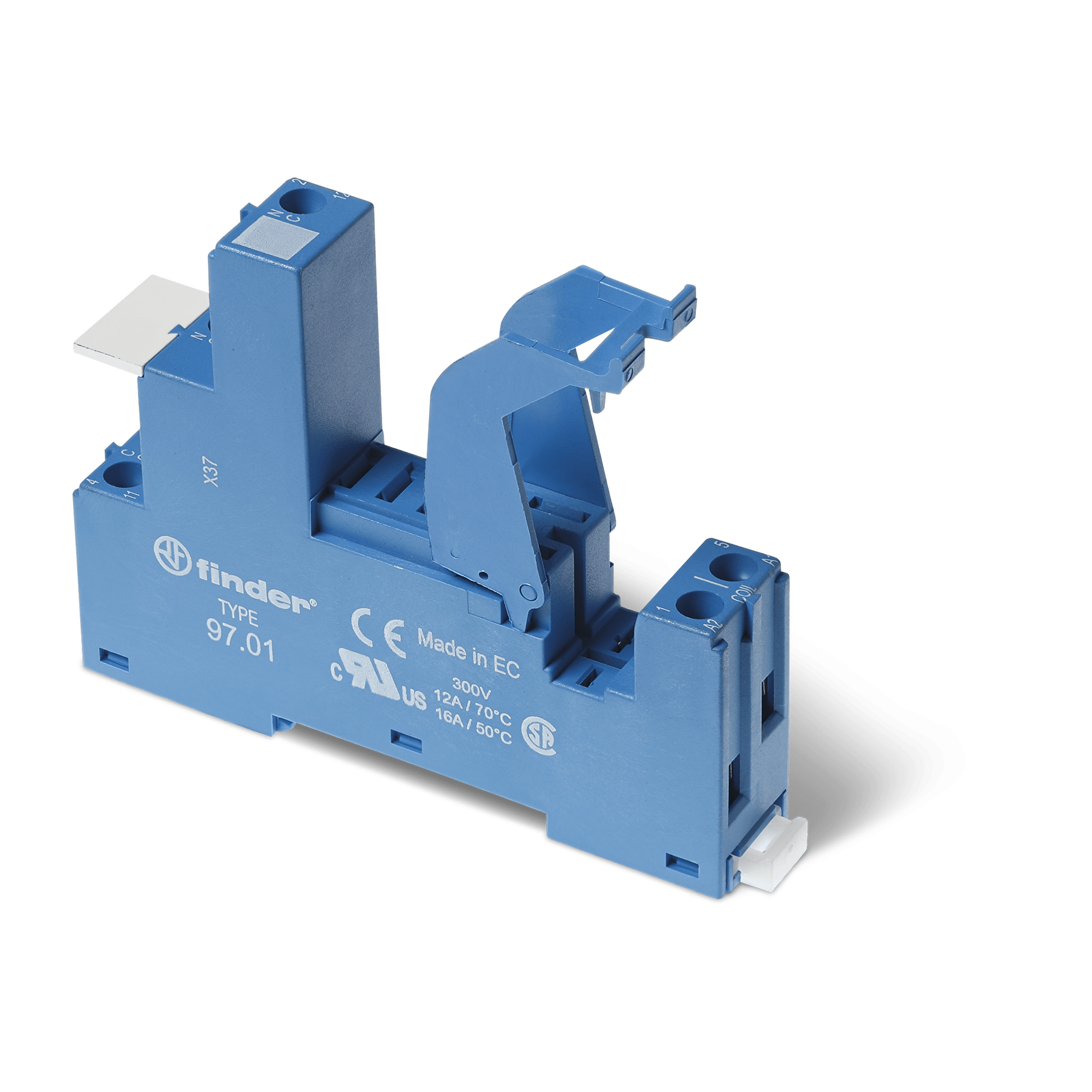 FINDER - ZOC.CON MORSETTI A BUSSOLA 1P AP.FER.S.4 97017SMA