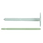 FISCHER - DIPK 8/20-40: fissaggio per materiali isolanti con corpo espandente e spina GRP, ideale per pannelli polistirene, lana di vetro e PU su calcestruzzo.
