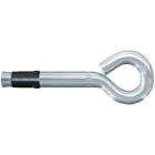 FISCHER - Ancorante a chiodo fischer FNA II 6 con occhiolo in acciaio zincato per fissaggio di condutte d'aria e penditure, installazione rapida e automatica.