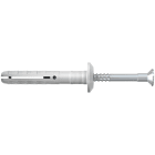 FISCHER - N 6X40/7 P (100). Fissaggio a percussione N-P testa a fungo: tassello nylon e vite a chiodo acciaio zincato premontati.