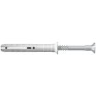 FISCHER - Tassello N10-100 con vite chiodo in acciaio zincato, ideale per fissaggi rapidi e sicuri in ambienti interni su strutture leggere in legno.