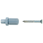 FISCHER - TB tassello nylon con vite per gradini in legno su sottostrutture in acciaio: la vite espande nel profilo e fissa con colla a freddo.