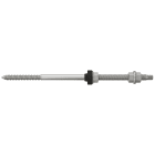 FISCHER - Vite STSR 10x250 A2 in acciaio inox per fissaggio fotovoltaico su coperture, cemento e latero-cemento. Guarnizione EPDM, necessita preforo.