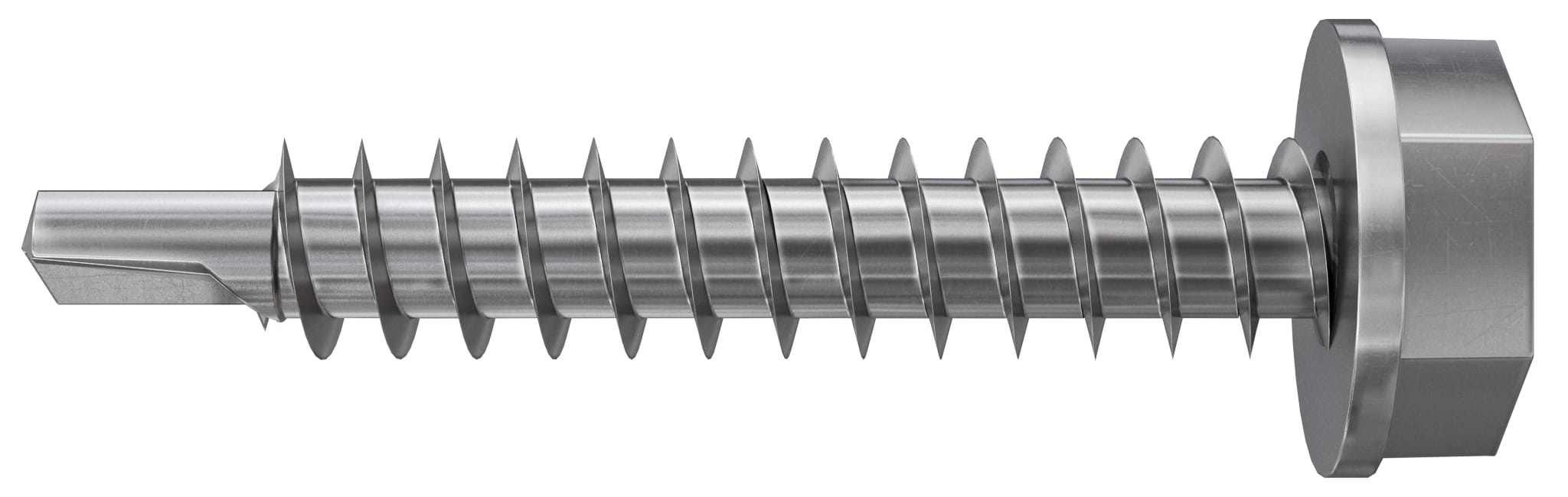 FISCHER - Viti autoperforanti in acciaio inox A2 testa stondata esagonale 4,8x32 TEINO.