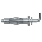 FISCHER - Il fissaggio metallico HM 5X37 H K è versatile per pannelli, installabile con pinza o manualmente. Adatto per luci, quadri e scaffali leggeri.