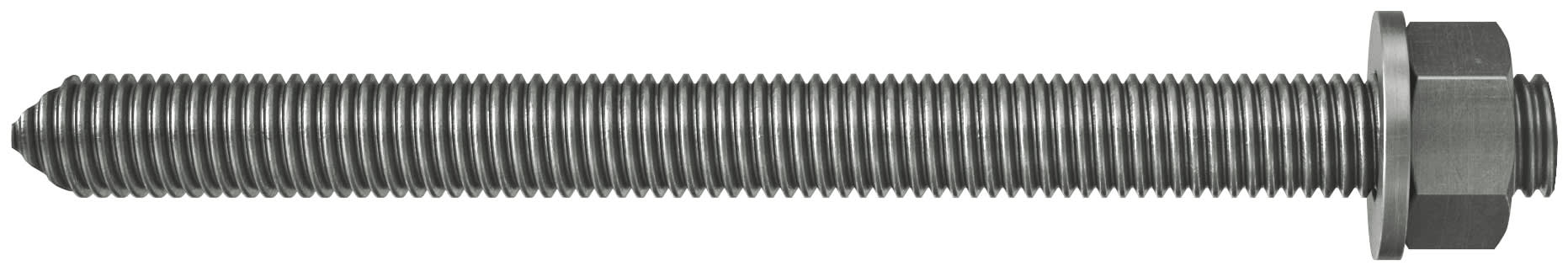 FISCHER - BARRA RG M16X380 R: barra ancoraggio fischer in acciaio inossidabile per ancoranti chimici cartuccia e fiala