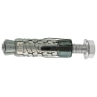 FISCHER - GM 20 S con vite TE, ancorante con corpo espandente in ghisa e accessori in acciaio zincato, per calcestruzzo e pietra compatta.