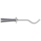 FISCHER - TF 8/70 B mensole per radiatori, kit di mensole a gancio verniciate bianche con gancio sagomato per radiatori in alluminio e boccola di copertura.
