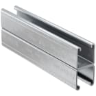 FISCHER - FUS 41D/2,5-6M: profilo di montaggio a U per fischer, fissaggio rapido di condotte e strutture, 6000 mm, fori asolati.