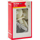 FISCHER - WD 120 HOBBY. Kit per fissaggio lavabi e sanitari a parete, tassello SX plus: il nylon evita contatto vite-ceramica