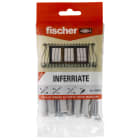 FISCHER - Kit inferriate: include 6 tasselli prolungati SXR 10x80, viti, punta