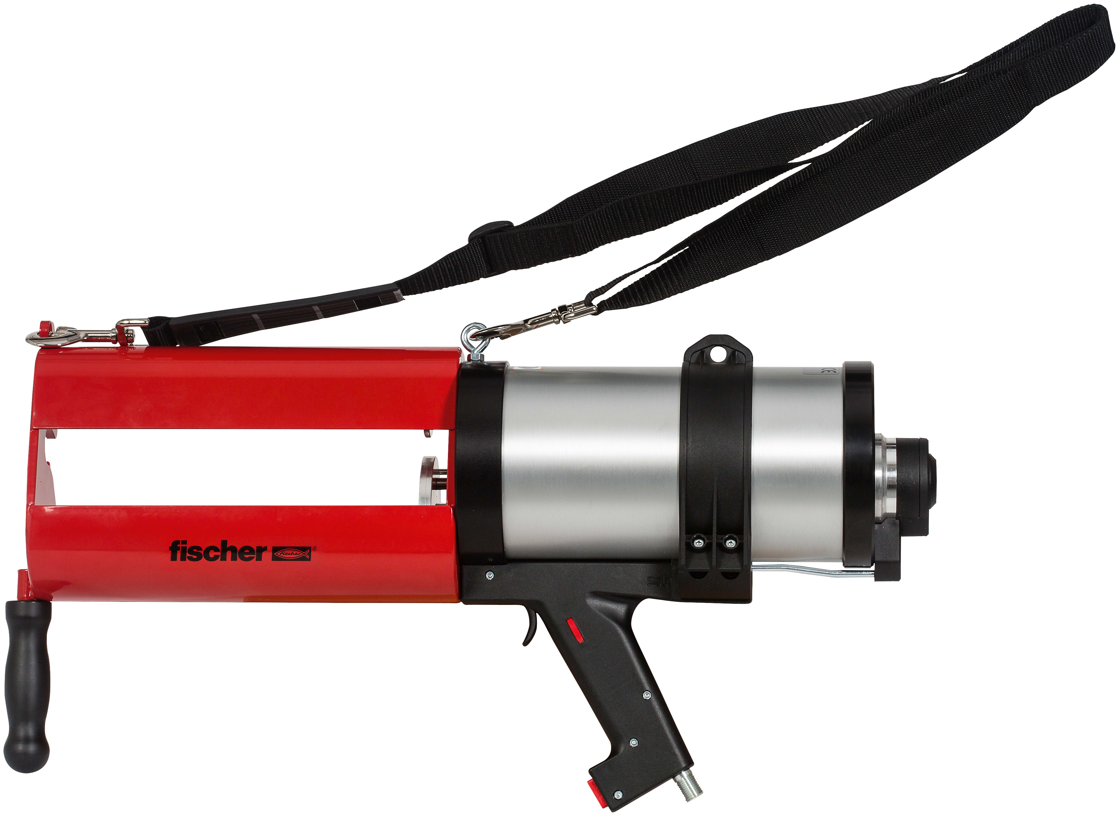 FISCHER - FIS DP S-XL pistola fischer: dispenser aria compressa per estrusione senza fatica di cartucce fino a 1500 ml, per connessioni con ferri ripresa.