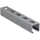 FISCHER - FUS 41/2.0-3 m HDG: profilo U fischer per installazioni orizzontali e verticali, fissaggio rapido di condotte. Lunghi fori asolati.