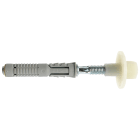 FISCHER - Kit di fissaggio PFD 120 per lavabi e sanitari a parete. Tassello PFM in nylon e dado in acciaio per supporti semipieni, evita danni alla ceramica.