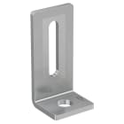 FISCHER - MW SA A2 staffa angolare in acciaio inox per viti a doppio filetto con profili Solar. Foro asolato per regolazione in altezza del profilo Solar.