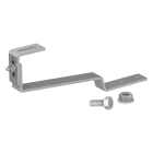 FISCHER - Gancio in acciaio inox per impianti fotovoltaici su tegole fino a 30 mm di spessore, regolabile per distanza e completo di viteria.
