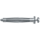 FISCHER - Il fissaggio metallico HM 4X45 S è versatile per pannelli, installabile con pinza o avvitatore, ideale per luci e binari tende.