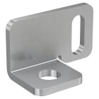FISCHER - MW SU A2 staffa angolare in acciaio inox per viti a doppio filetto con profili Solar. Foro asolato per regolazione in altezza del profilo Solar.