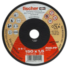 FISCHER - Disco da taglio fischer FCD-FP 150x1,5x22,23 inox per metalli, taglio affidabile con smerigliatrici, ideale per acciaio e inox, bassa sbavatura.
