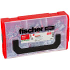 FISCHER - Il FixTainer DuoPower include tasselli, viti e ganci in una scatola pratica per applicazioni e materiali da costruzione comuni.