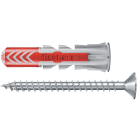 FISCHER - DuoPower 5 S, tassello universale bimateriale: espansione, piegatura, annodamento. Fissaggio facile e sicuro, alta portata.