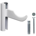 FISCHER - TX rad tubolari su muratura, kit mensole regolabili per radiatori su pareti sottili, staffe con tassello SX8, blocco sollevamento, colore bianco.
